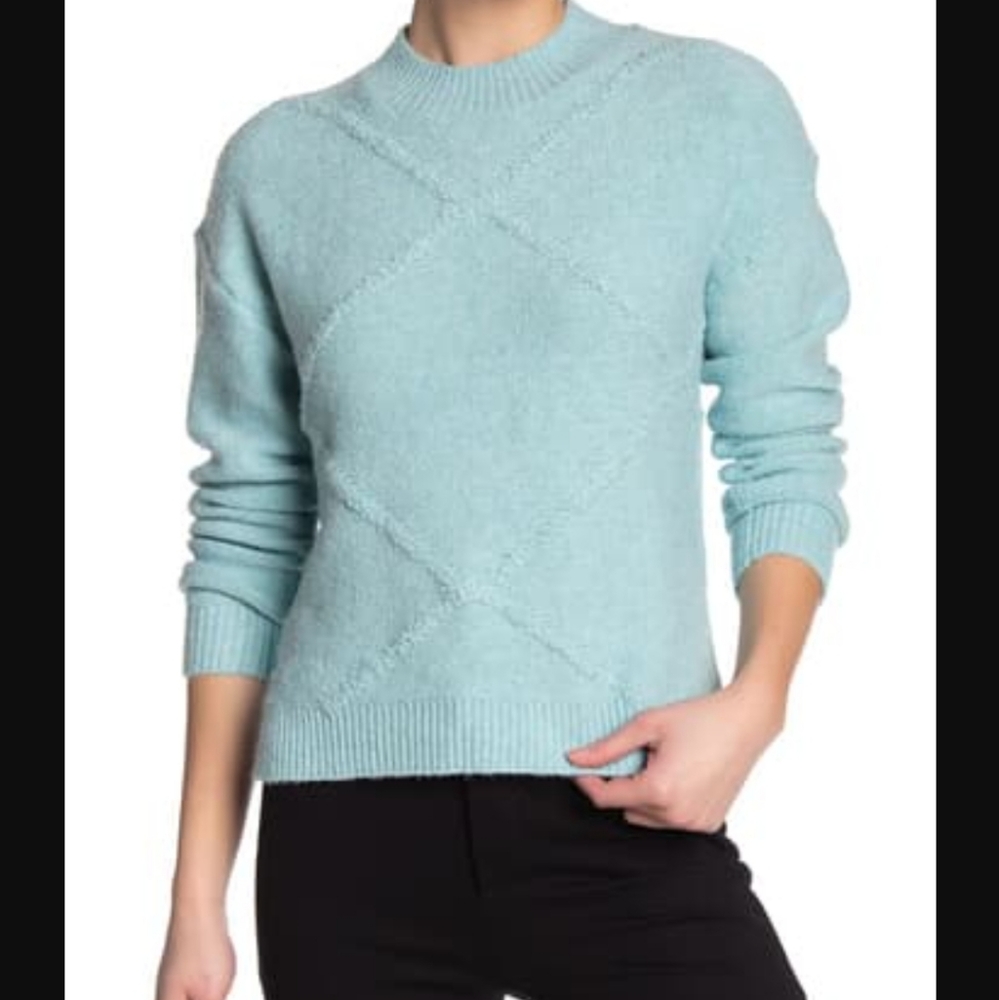 Abound Knit Stitch Design Pullover Sweater.